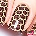 Whats Up Nails - Honeycomb Nail Vinyl Stencils for Nail Art Design (2 Sheets, 24 Stencils Total)