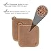 Ritz Terry Potholder & Hot Pad: Unparalleled Heat Resistant, Durable 100% Cotton – Ergonomically Designed for Optimal Grip – Easy-Care Machine Washable, Perfect for Your Kitchen – Mocha Brown, 2-Pk