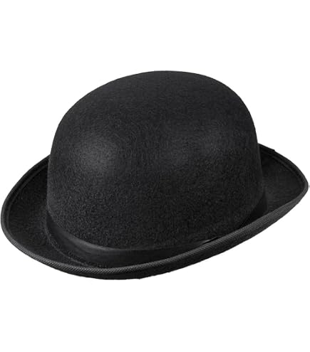 UILYNIU Costume Gangster 3 Pièces Adulte Années 1920 – Chapeau Fedora Noir 58 Cm + Bretelles + Lunettes – Idéal Pour Soirée Mafia, Gatsby Ou Halloween