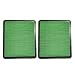 HEYZLASS 2 Pack GCV160 Air Filter, for Honda Engine GC160 GC190 GCV190 GX100 17211-zl8-023, Replace Lawn Mower Flat OEM Air Cleaner primary