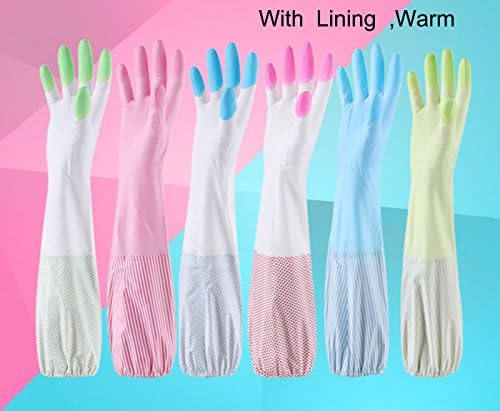 6 Pairs Linning gloves,Winter glover,warm gloves,cleaning latex gloves for kitchen Large ,super