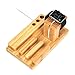 Kollea 4 in 1 Apple Watch Stand Charging Stand Bracket Docking Station Holder for iPhone iPad Apple Watch, Bamboo Wood