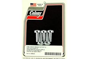 V-FACTOR Colony Chrome front Rotor TORX Bolts for Harley-Davidson Brake Rotors with Cast Wheels OEM #43655…