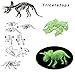 5 Pack - 3D Glowing Dinosaur Fossil Puzzles - Glow in The Dark Dino Skeleton Model Toys - Kids Archaeology Kits Party Favors (10-Inches)