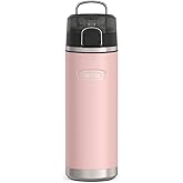 THERMOS ICON SERIES Stainless Steel Water Bottle with Spout - 24 Ounce, Sunset Pink - Vacuum Insulated Water Bottle with Lid