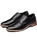 OUOUVALLEY Men's Brogue Oxford Modern Lace Up Leather Lined Dress Shoes