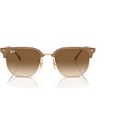 Ray-Ban RB4416 New Clubmaster Square Sunglasses for Men for Women | In Black On Gold, Grey On Black &amp; Bordeaux On Rose Gold. Polarized options available. Lightweight flexible frame.
