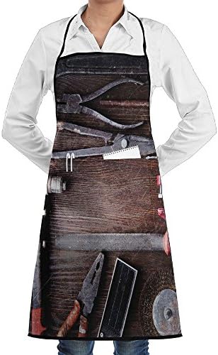 CNWXGGGL Apron For Kitchen Cooking-Crafting Equipment Obsolete Dusty Mechanic Tools Collection