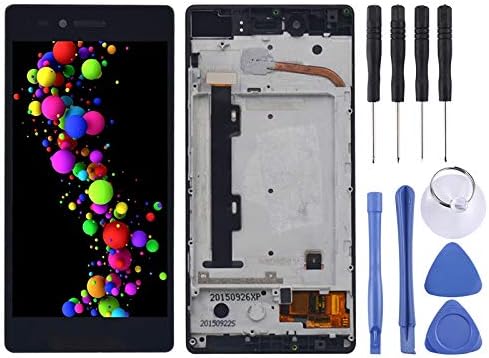 XINGCHEN LCD Display Touch Screen, LCD Screen and Digitizer Full Assembly with Frame for Lenovo Vibe Shot / Z90 (Black) Replacement Part (Color : Black)
