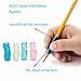 YIDAF Pencil Grips Ergonomic Writing Aid for Righties, 4 counts Pencil Grip in Assorted jelly colors, non-toxic, fit for Apple Pencil