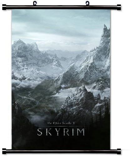 Gaming Wall Posters Skyrim World Rocks Winter Cold The Elder