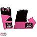 WYOX Gel Boxing Hand Wraps Inner Gloves for Men & Women, 80cm Quick Wrist Straps, Padded Knuckle Protection for Muay Thai Kickboxing, Hand Wraps for Boxing & Martial Arts (Pink & Grey, XS)