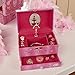Princess Kids Musical Jewelry Box - Hot Pink Glittery Kids Music Box With Ring Holder - Lucy Locket