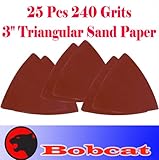Pack of 25 240 Grits Sand Paper 3