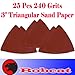 Pack of 25 240 Grits Sand Paper 3
