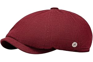 Quanhaigou Newsboy Flat Cap, Men's Vintage Gatsby Ivy Cabbie Hat, Beret Golf Driving Hats
