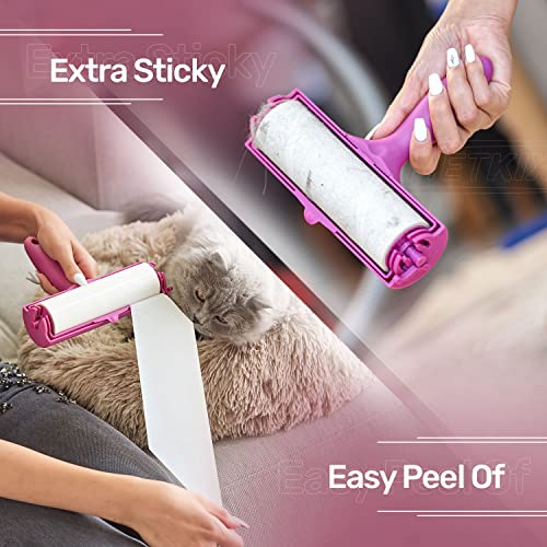 Metkix Extra Large Lint Roller with Refill 6.3" Giant Lint Roller for