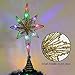 Twinkle Star Lighted Christmas Tree Topper, Bethlehem Star Treetop with 10 LED Colorful Fairy Lights, Holiday Christmas Tree Decorations, 16 Inch (H)