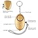 IEKA Personal Alarm, 130 DB Emergency Safety Key Chain Siren, Self-Defense Security Safe Sound Alarm With Mini LED Flashlight Best For Kids, Women, Elderly And Night Workers(Gold )