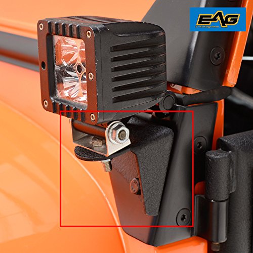 EAG Windshield Light Mount Brackets Lower Hinge Fit for 7606 Wrangler