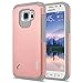 S6 Active Case, Galaxy S6 Active Case, RANZ Grey with Rose Gold Hard Impact Dual Layer Shockproof Bumper Case For Samsung Galaxy S6 Active (G890)