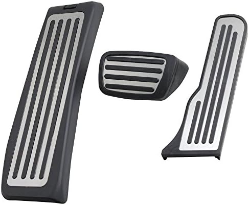 NULLA Stainless Steel No Drilling Foot Rest Pedal Accelerator Pedals Brake Pads for Cadillac ATS 2011-2016 Left-hand Drive Automatic Transmisson