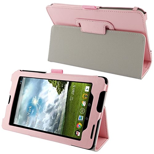 For cellphone Cases, Crazy Horse Texture Flip Leather Case with Holder for Asus Fonepad 7 / ME372CG ( Color : Pink )