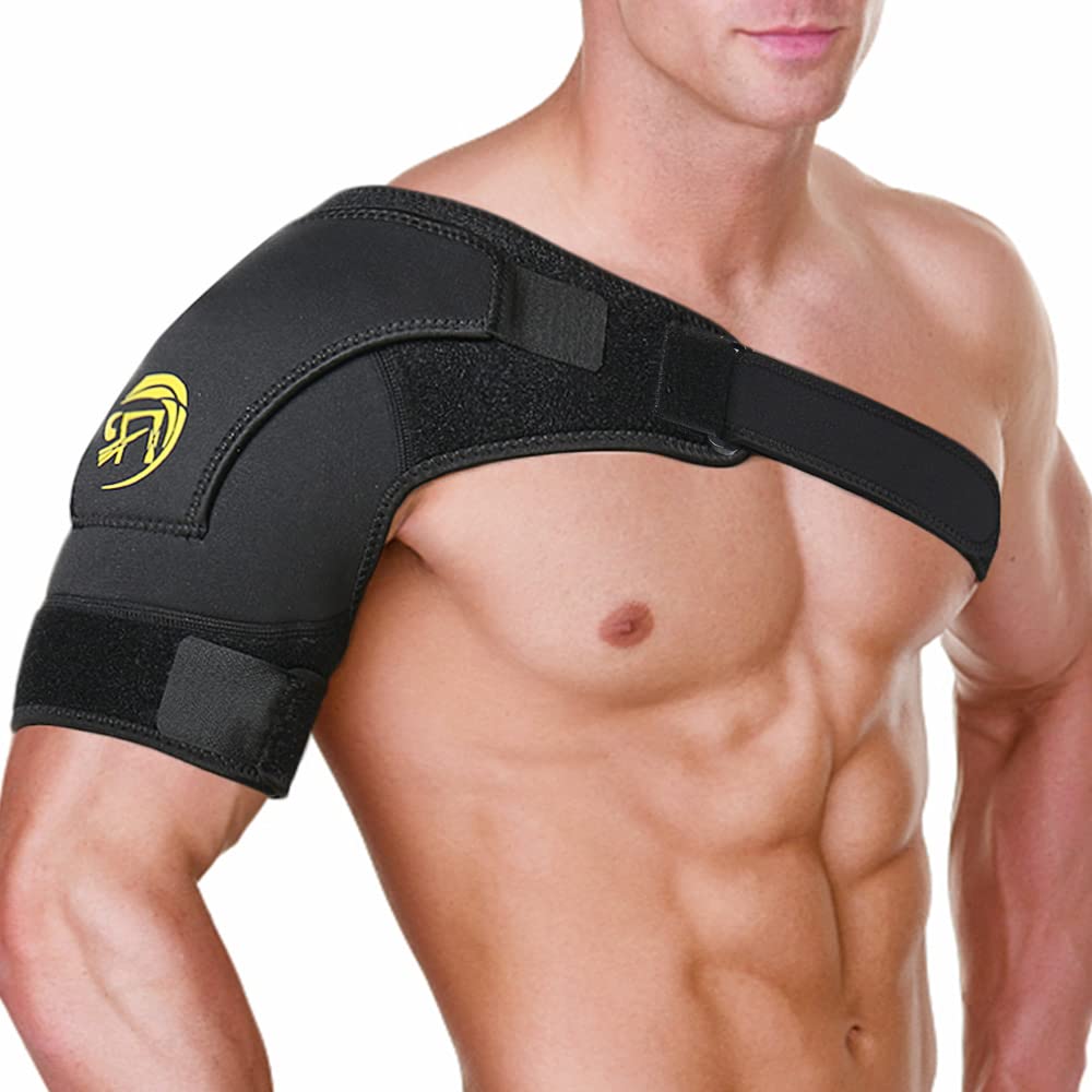 Hoppole Adjustable Shoulder Brace, Compression Shoulder Support,Shoulder Strap for Men Women, Relief for Shoulder Injuries, Tendonitis