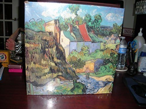 Houses at Auvers (Detail) - Vincent Van Gogh, Dutch - A Fine Art Jigsaw Puzzle (more than 500 pieces - 18 x 24) by Battle Road Press