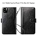 Vofolen 2-in-1 Case for iPhone 11 Pro Max Case Wallet Card Holder Slot Detachable Hybrid Protective Slim Hard Shell Magnetic PU Leather Folio Pocket Flip Cover for iPhone 11 Pro Max 6.5in (Black)