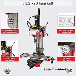 SIEG Mini Mill X2D - 350 Watt Variable Speed