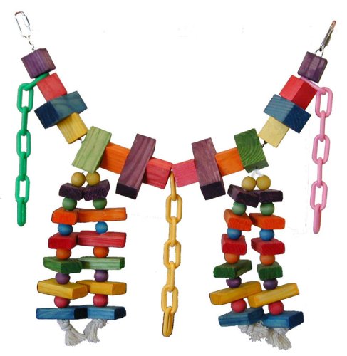 Super Bird Creations 29 by 13-Inch Rainbow Bridge Bird Toy, X-Large