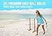 Viva Sol Premium Outdoor Ladderball Game Includes Two Ladder Target and Six Golf Ball Bolas, Tan-Brown, 3 X 29 X 12 inches