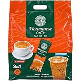 Beanhut's Vietnamese Latte, Instant Coffee Mix, 3 in 1 Coffee Mix, 25g x 50 sticks(2.75 lb)