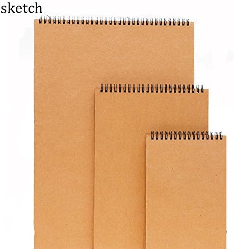 30 Sheets Medium Texture Sketchpad For General Use Pencil Pastel and Charcoal Sketching Coloring Notebook Sketchbook Spiral Bound Sketch Pad