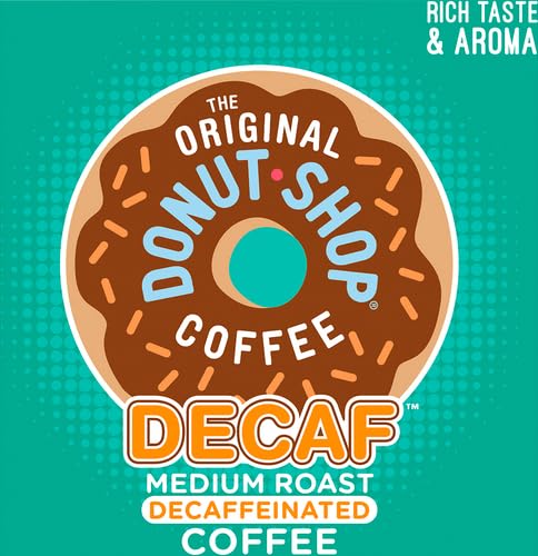 THE ORIGINAL DONUT SHOP KEURIG SINGLE-SERVE K-CUP PODS, DECAF KEURIG SINGLE-SERVE K-CUP PODS, MEDIUM ROAST COFFEE, 12 COUNT