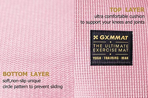Gxmmat Large Yoga Mat 72"x 48"(6'x4') x 7mm for Pilates Stretching Home Gym Workout, Extra Thick Non Slip Anti-Tear Exercise Mat