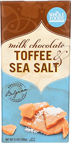 Whole Foods Market Milk Chocolate Bar Toffee & Sea Salt, 3.5 oz