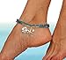SPUNKYsoul Anklets Starfish Sand Dollar for Women Collection (Blue Faceted)