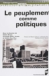 Le  peuplement comme politiques