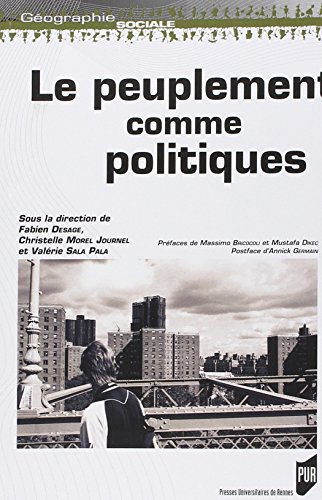 Le  peuplement comme politiques