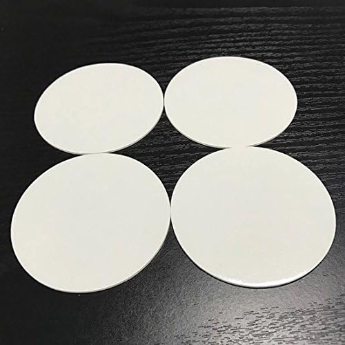OYEAA 4 Sticky Mounting Pads 1.77 Inches Double Sided Adhesive Wall Mounting Tabs Round Sticky Suction Cup Glue Super Strong for Cameras GPS, Dashboard Toys, Windshield, Tiles, Pictures