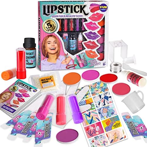 Real Lipstick Kit for Girls, FunKidz Kids Lipstick Making Kit for Teen