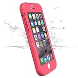 iPhone 6S Waterproof Case,30cm Life Waterproof, iThrough iPhone 6 Underwater Case, Dust Proof, Snowproof, Shockproof, Ultra Slim Durable Protective Case for iPhone 6, iPhone 6S, 4.7 Inches (Pink)