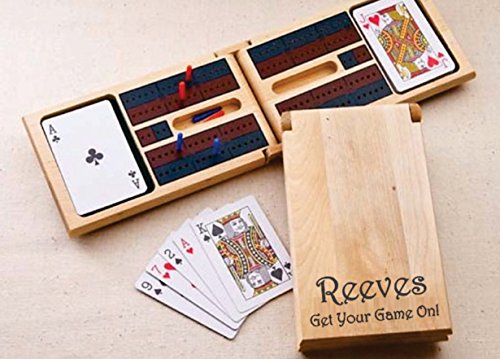 AlphaNumeric Engravers Custom Engraved Cribbage Set. Personalized
