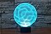 YANGHX 3D illusion Lamp 3D Brain illusion Light 100~240v Night 7 Color change LED desk table light lamp (Color: Multicolor)