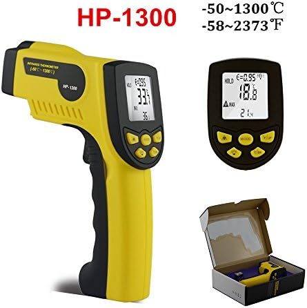 Ir Thermometer Digital Non Contact Infrared Thermometer Temperature Measurement Instruments Pyrometers 'C/'F Unit HP1300