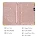 CoBak Server Book - Waitress Book Organizer with Zipper Pouch for Restaurant Waitstaff, 5 Large Pockets with Pen Holder,Pink Glitter.