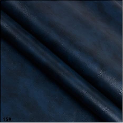 Amazon Co Jp 合皮レザー ソファー補修 フェイクレザー生地138x100cm レザーレットの柔らかい感触の素材 室内装飾用の質感のある素材 メーター販売 ネイビーブルー ホーム キッチン