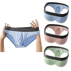 Cerahome Men's Boxers Briefs Fly Pouch Front Open